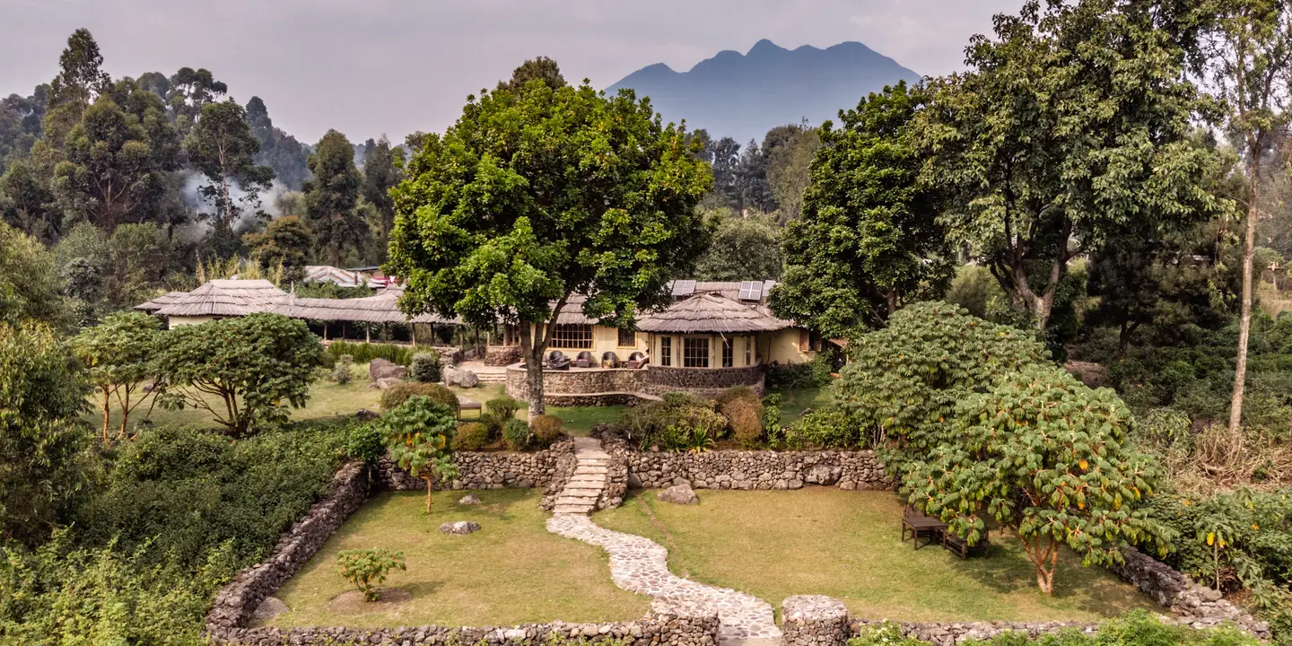 Area view of the Mount Gahinga Lodge near Mgahinga Gorilla National Park