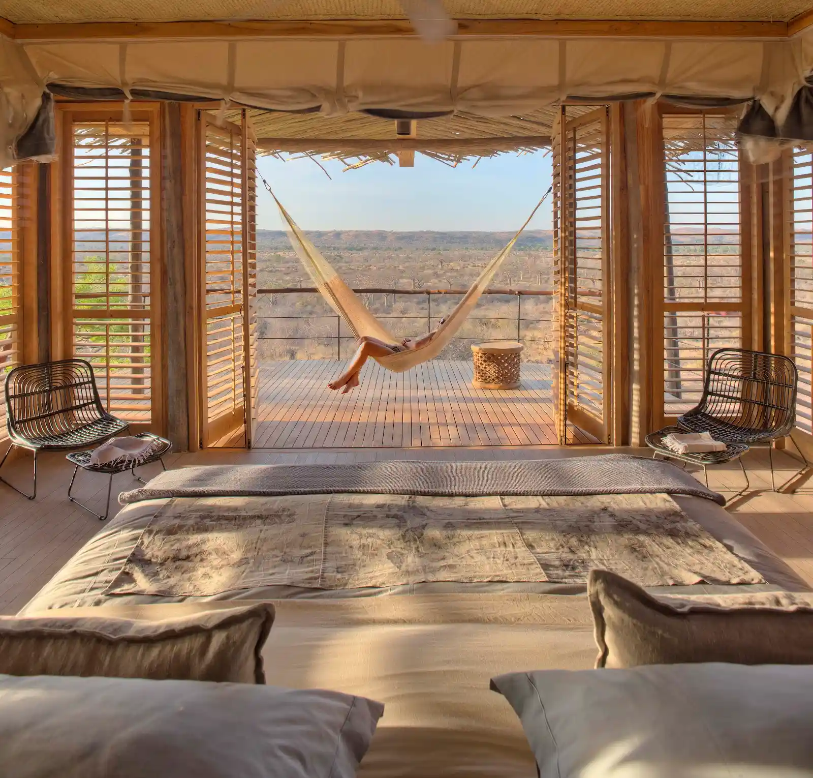 Jabali hammock and view