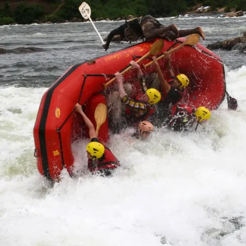 white water rafting on the Nile River in Jinja