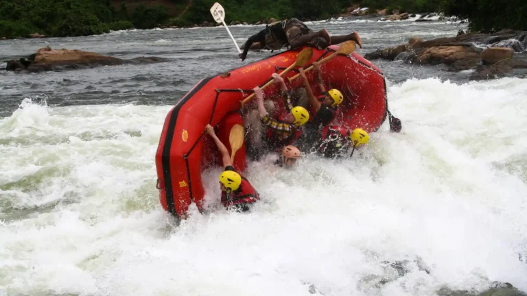 white water rafting on the Nile River in Jinja