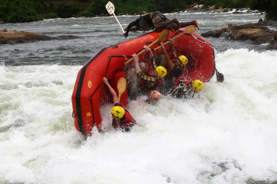 white water rafting on the Nile River in Jinja